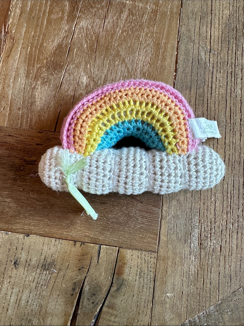 Zubels Rainbow Knit Rattle